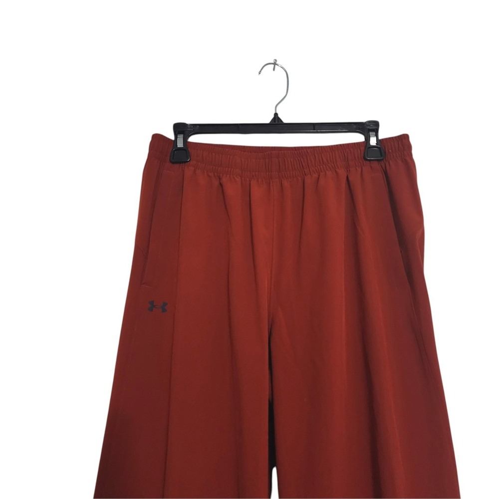 Under Armour Womens Wide Leg Athletic Pants Rust Orange Elastic Waist Small - Picture 5 of 10